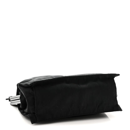 Prada Tessuto Nylon Kisslock Frame Shoulder Bag Black 4 of 9