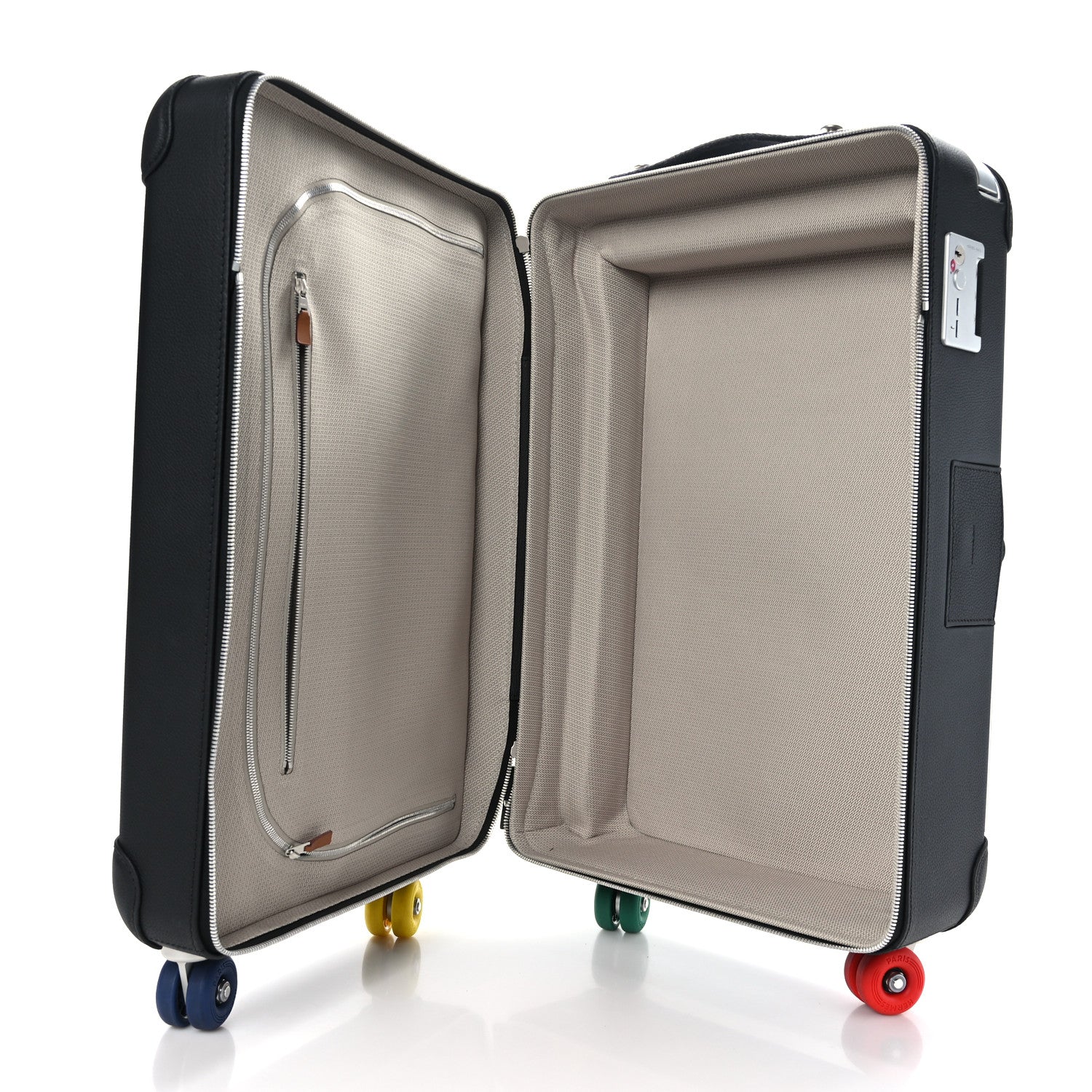Hermes Taurillon Regate Militaire Sports Toile R.M.S. Trolley Case Luggage Black 4 of 9