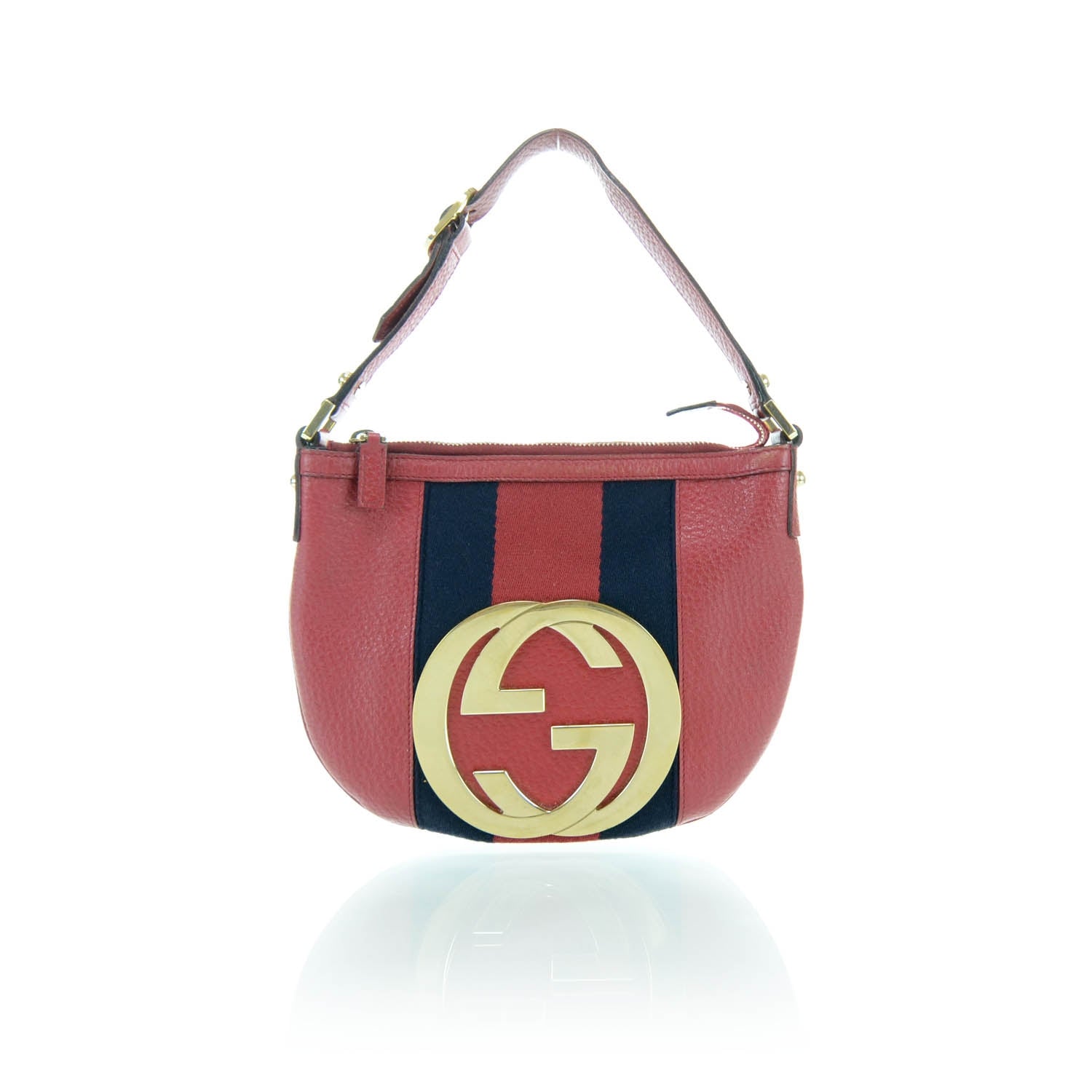 Gucci Leather Small Blondie Bag Red 1 of 10