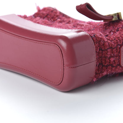 Chanel Tweed Calfskin Small Gabrielle Hobo Pink 7 of 9