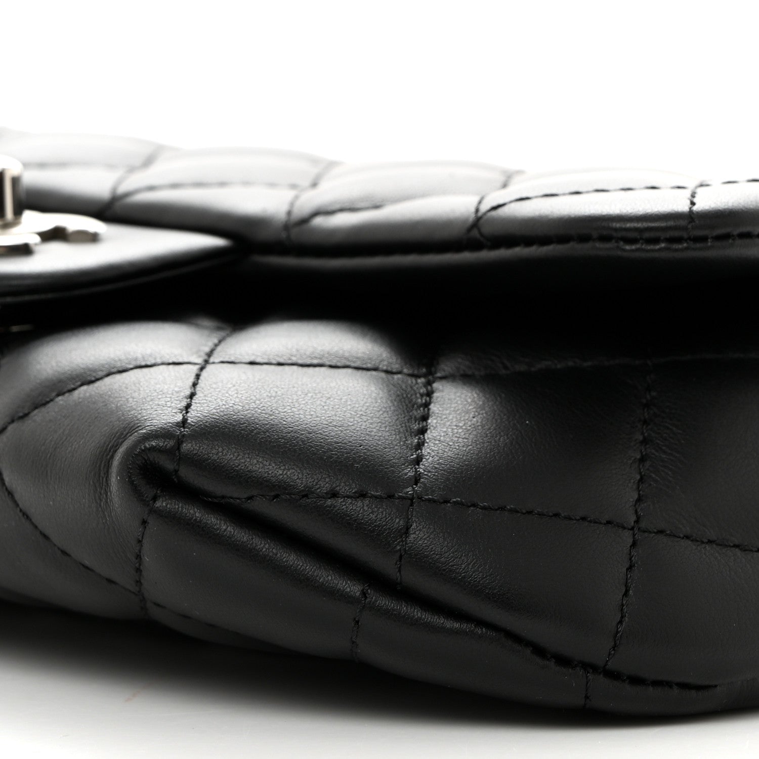 Chanel Calfskin Quilted CC Uniform Flap Belt Bag Black 10 of 10