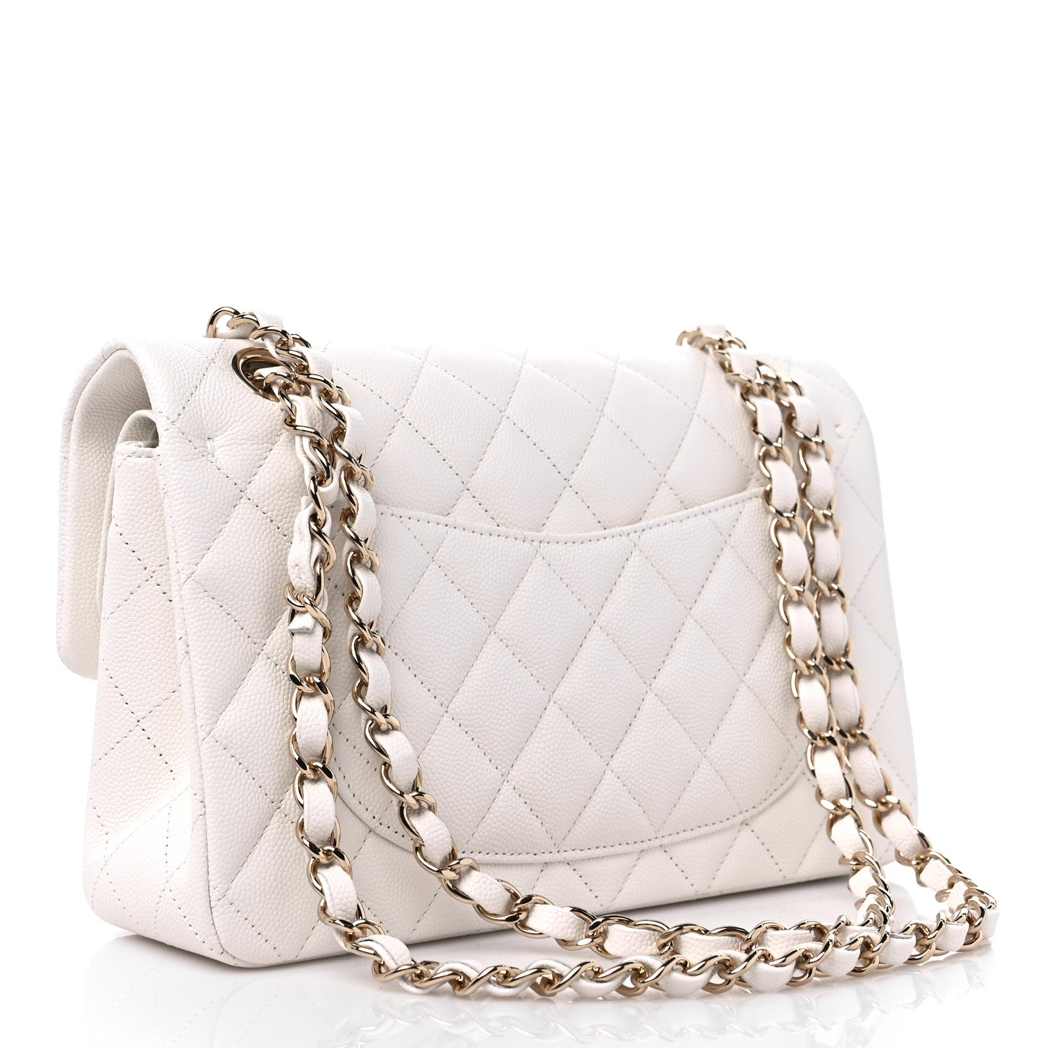 Chanel Caviar Quilted Small Double Flap White 2 of 10
