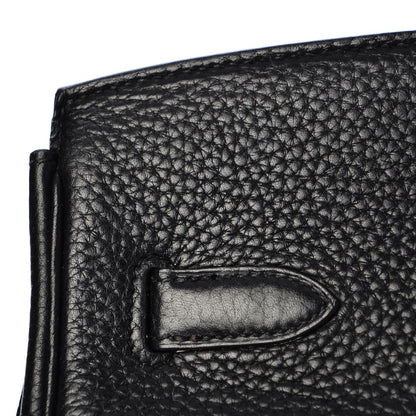 Hermes Taurillon Clemence Birkin 35 Black 33 of 36