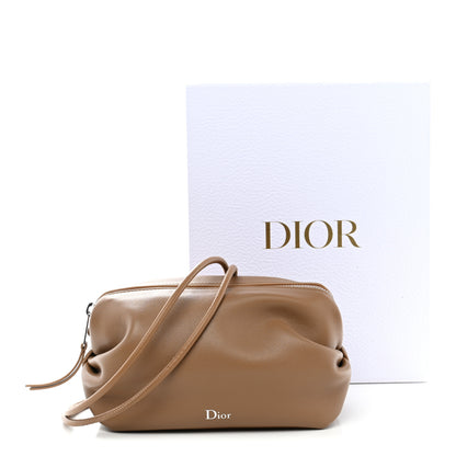 Christian Dior Supple Lambskin Bow Pouch Camel 12 of 12