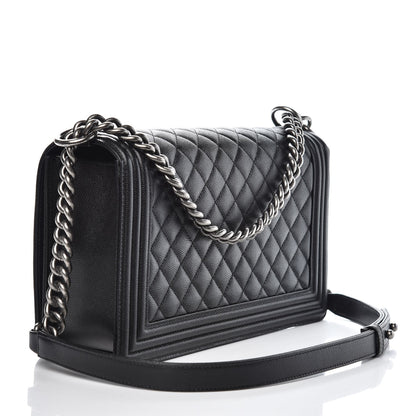 Chanel Caviar Quilted New Medium Boy Flap Black 3 of 8