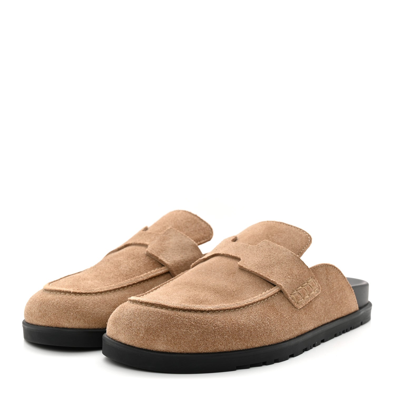 Hermes Suede Calfskin Womens Go Mules 38.5 3 of 12