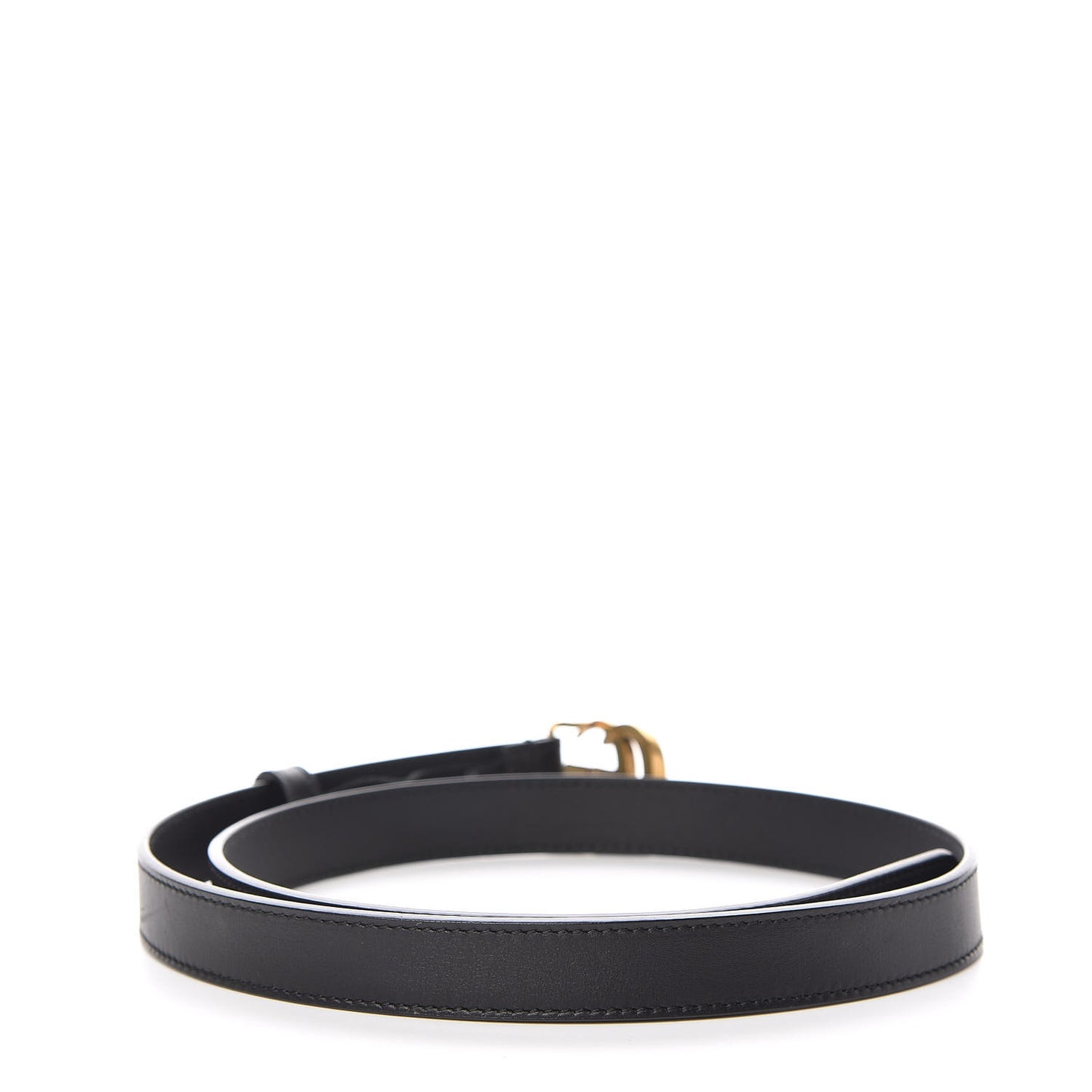 Calfskin Double G 20mm Belt 80 32 Black