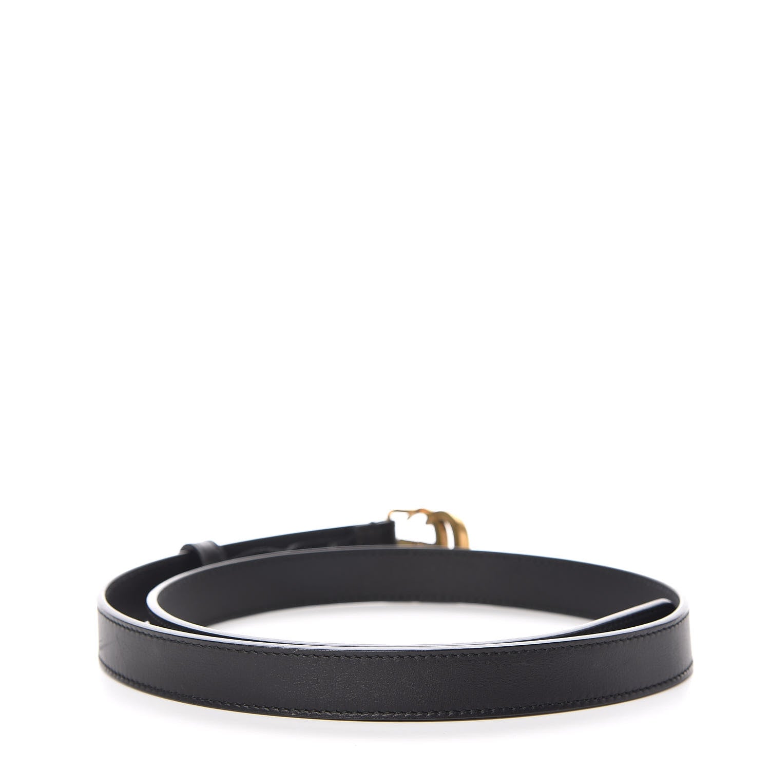 Gucci Calfskin Double G 20mm Belt 80 32 Black 3 of 6