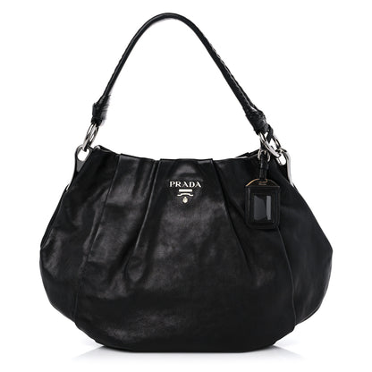 Prada Soft Calf Hobo Black 1 of 8