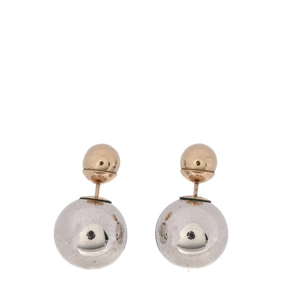 Christian Dior Mise En Dior Tribal Earrings Silver Gold 1 of 4