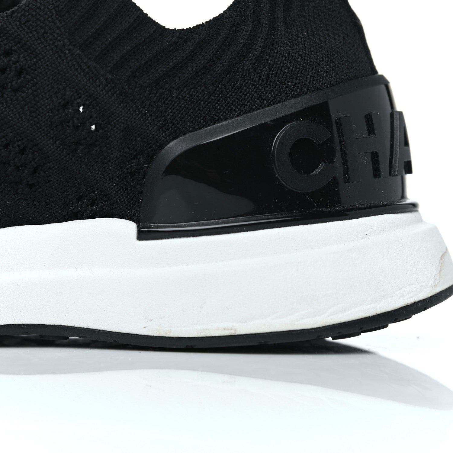 Chanel Fabric Logo Sneakers 38 Black 15 of 17