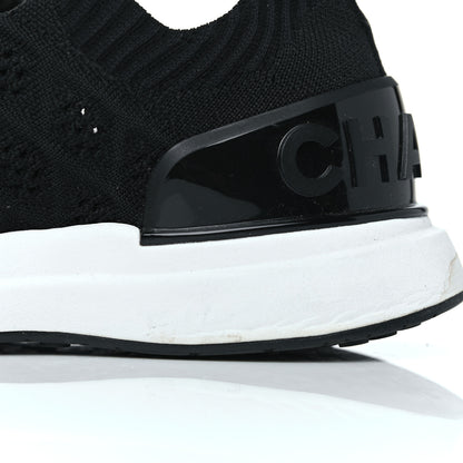 Chanel Fabric Logo Sneakers 38 Black 15 of 17