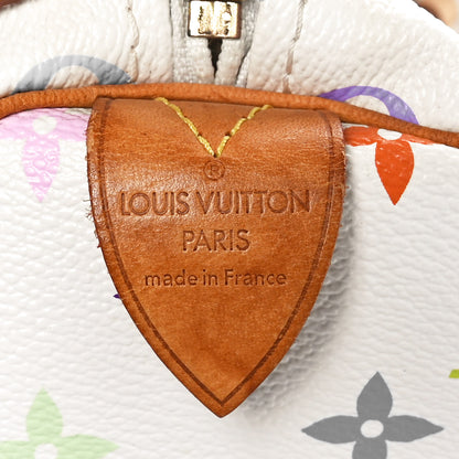 Louis Vuitton Monogram Multicolor Speedy 30 White 6 of 9