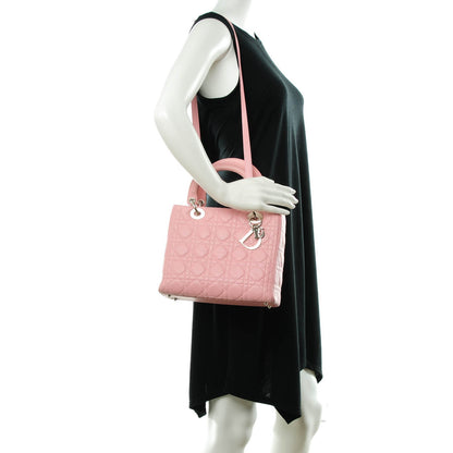 Christian Dior Lambskin Cannage Medium Lady Dior Pink 3 of 9