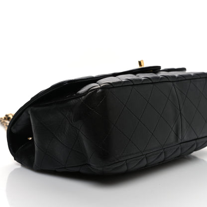 Chanel Lambskin Quilted Jumbo Single Flap Black 9 of 11