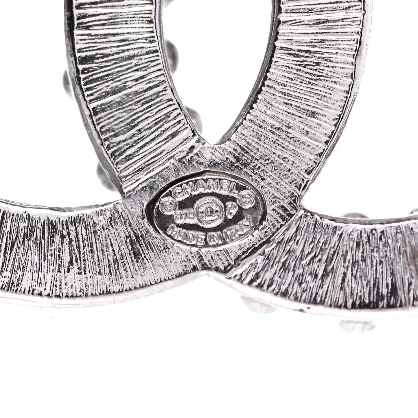 Crystal CC Brooch Silver