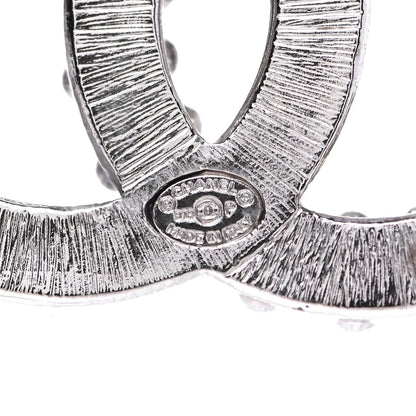 Chanel Crystal CC Brooch Silver 3 of 3