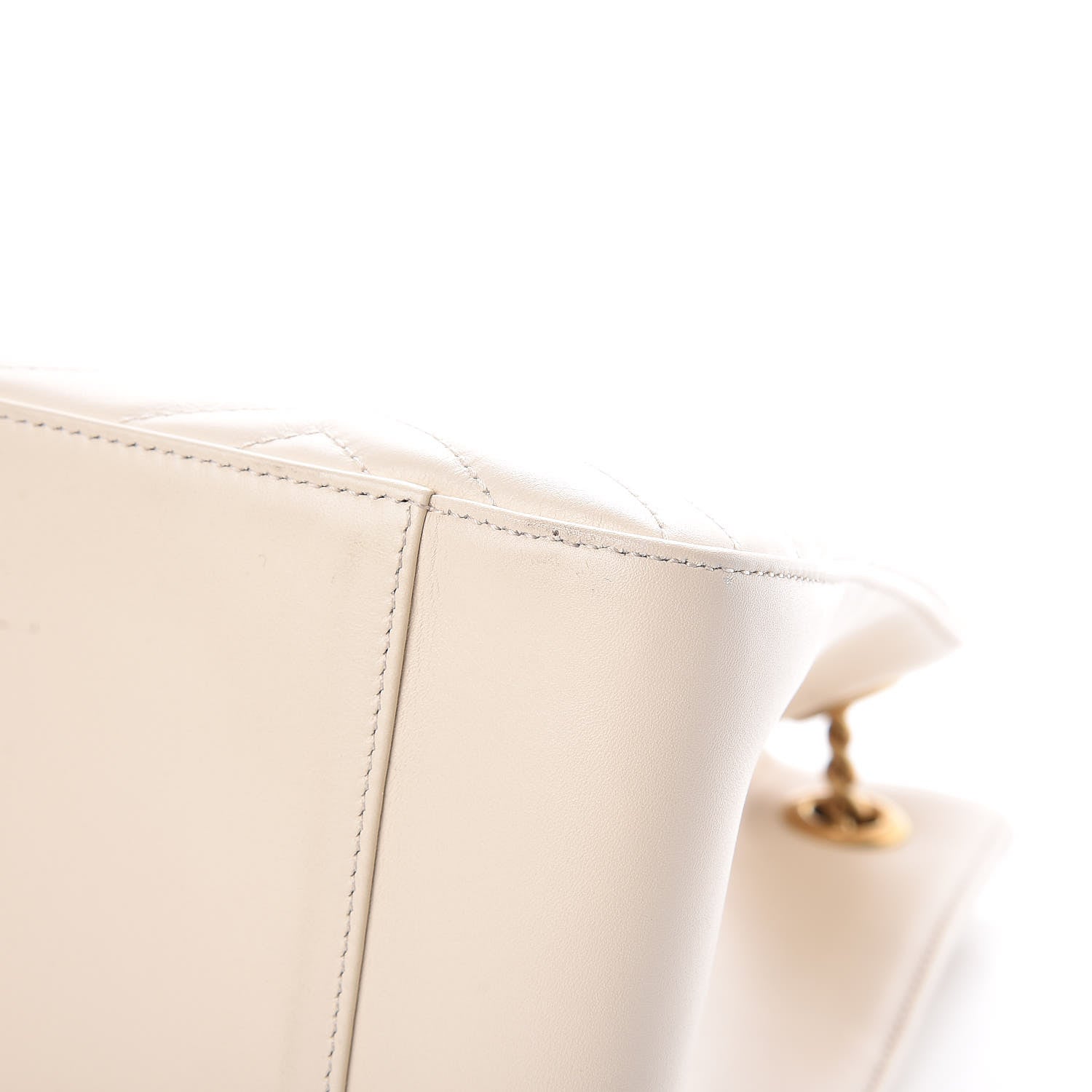 Gucci Calfskin Matelasse Medium GG Marmont Shoulder Tote Bag White 10 of 12
