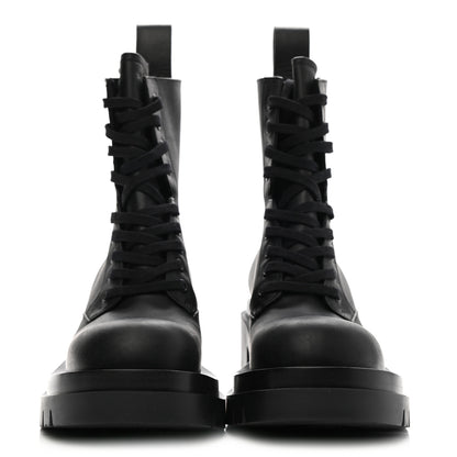 Bottega Veneta Calfskin The Lug Lace Up 30/70mm Ankle Boots 38 Black 2 of 6