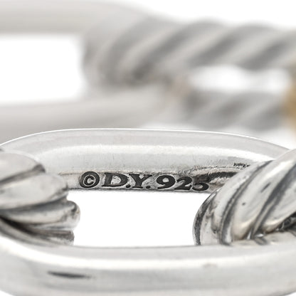 David Yurman Sterling Silver 18K Yellow Gold 13.5mm Large Madison Cable Link Bracelet 3 of 3