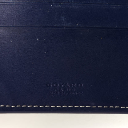 Goyard Goyardine Bi-Fold Victoire PM Wallet Navy 7 of 10