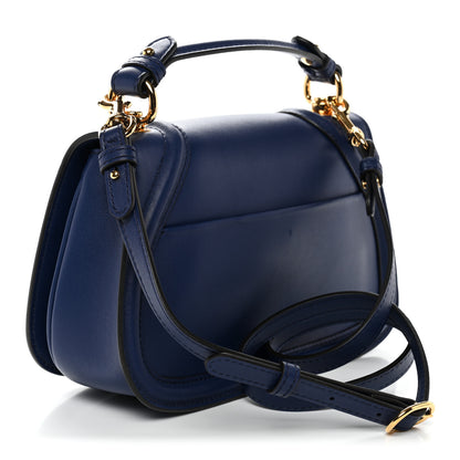 Gucci Roxy Calfskin Medium Blondie Top Handle Bag Blue Agata 3 of 11