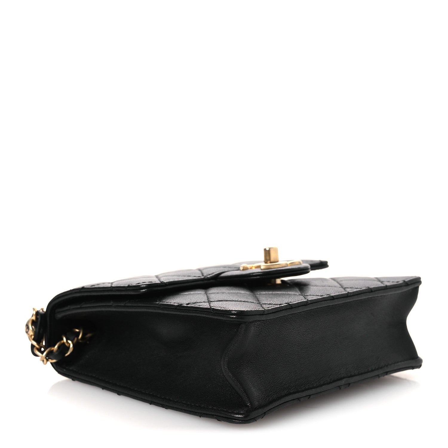 Chanel Goatskin Quilted Chic Pearls Flap Black 4 of 10