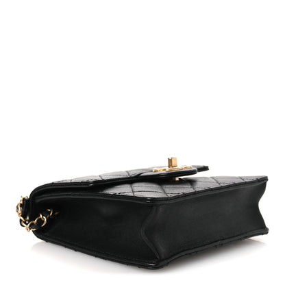 Chanel Goatskin Quilted Chic Pearls Flap Black 4 of 10