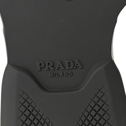Prada Spazzolato Mary Jane T Strap Wedge Pumps 40 Mercurio 6 of 8