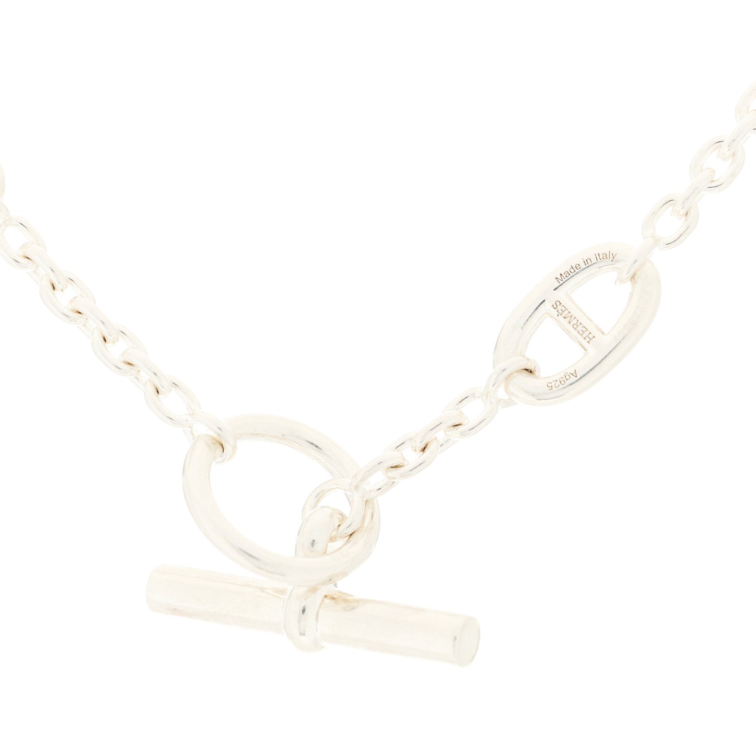 Hermes Sterling Silver Farandole Necklace 120 4 of 5