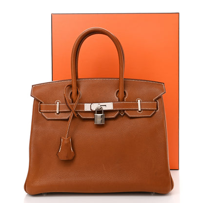 Hermes Natural Barenia Faubourg Birkin 30 Fauve 14 of 14