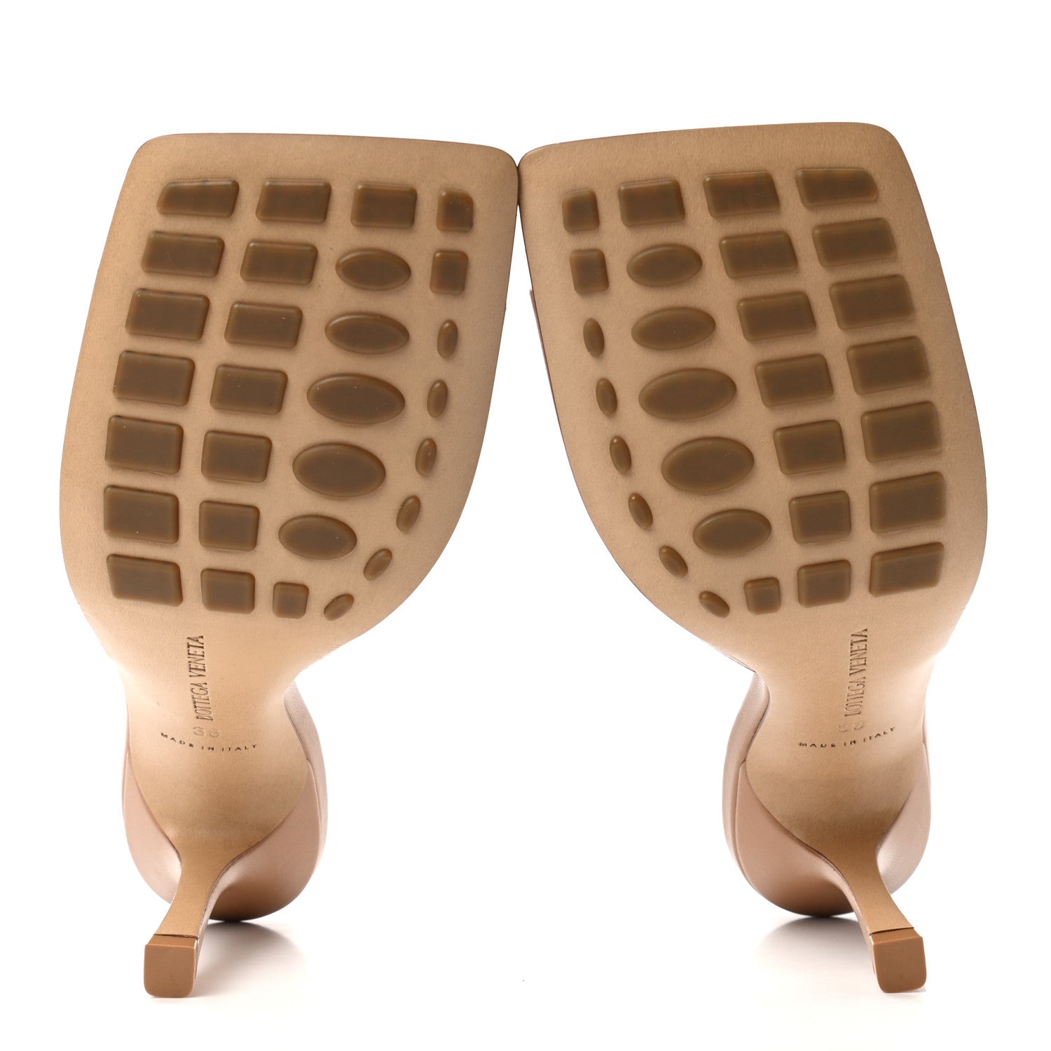 Bottega Veneta Lambskin Stretch Mule Sandals 38 Nude 5 of 7