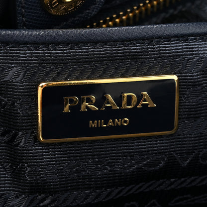Prada Tessuto Nylon Saffiano Metal Shopping Tote Navy 6 of 17