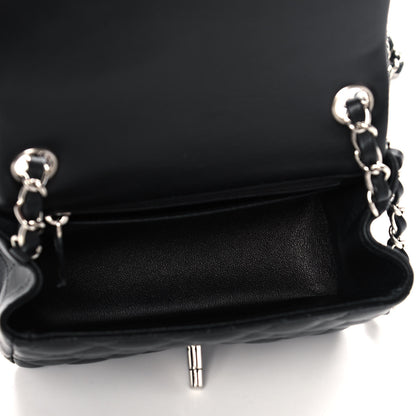 Chanel Lambskin Quilted Mini Square Flap Black 5 of 14