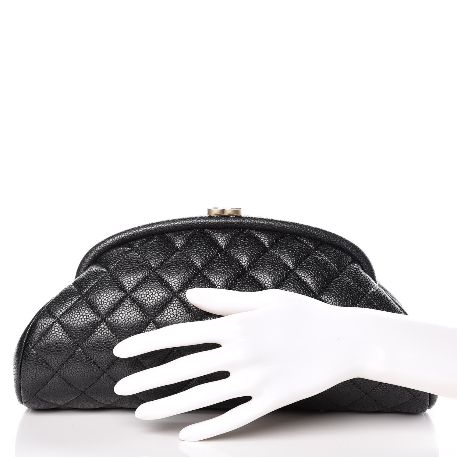Chanel Caviar Quilted Timeless Clutch Black 2 of 10