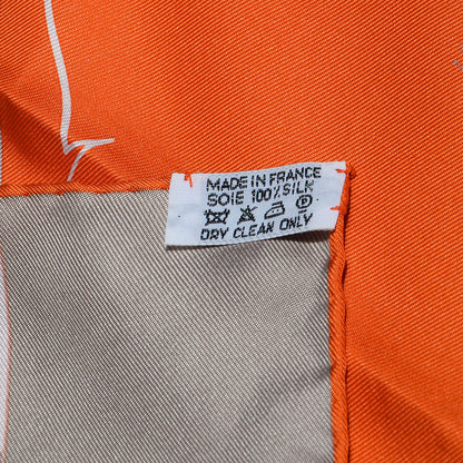 Hermes Silk Cheval De Courses Scarf 90 5 of 5