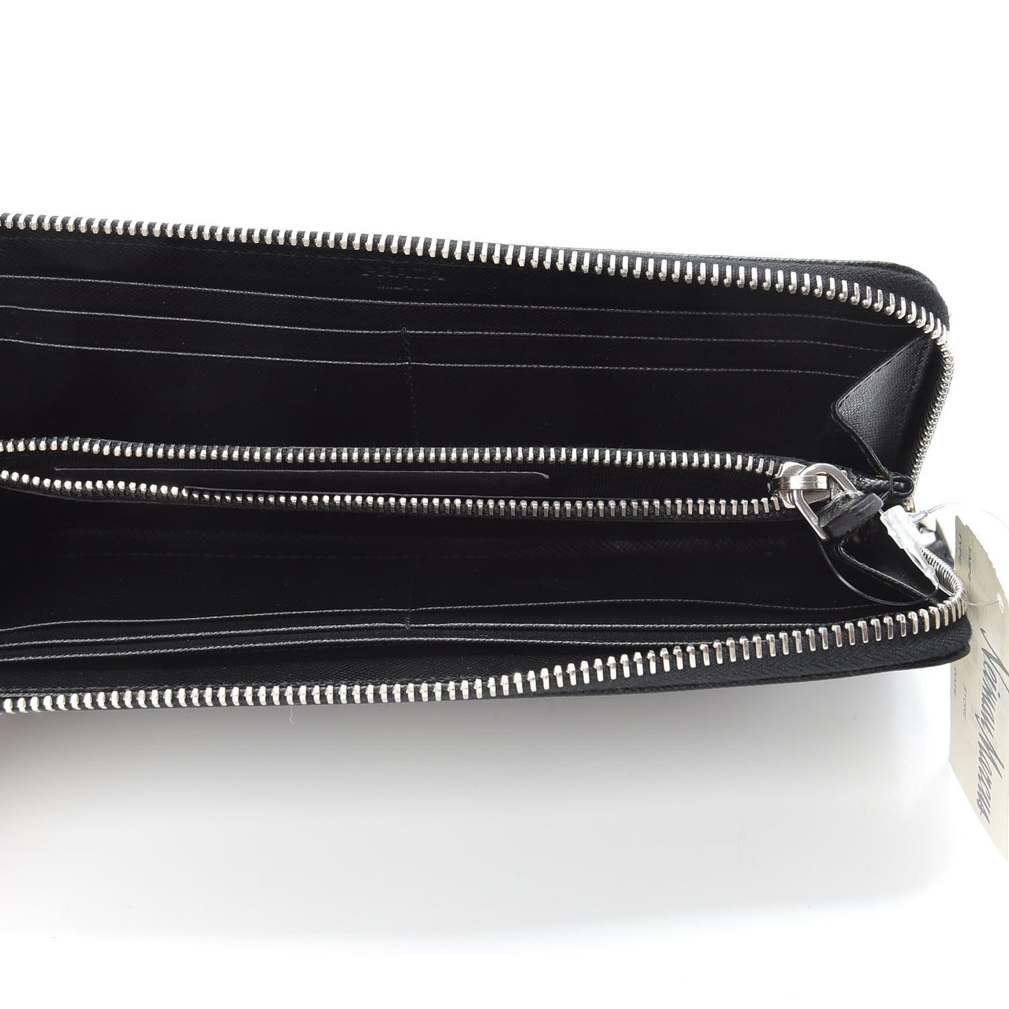 Saffiano Zip Around Wallet Black