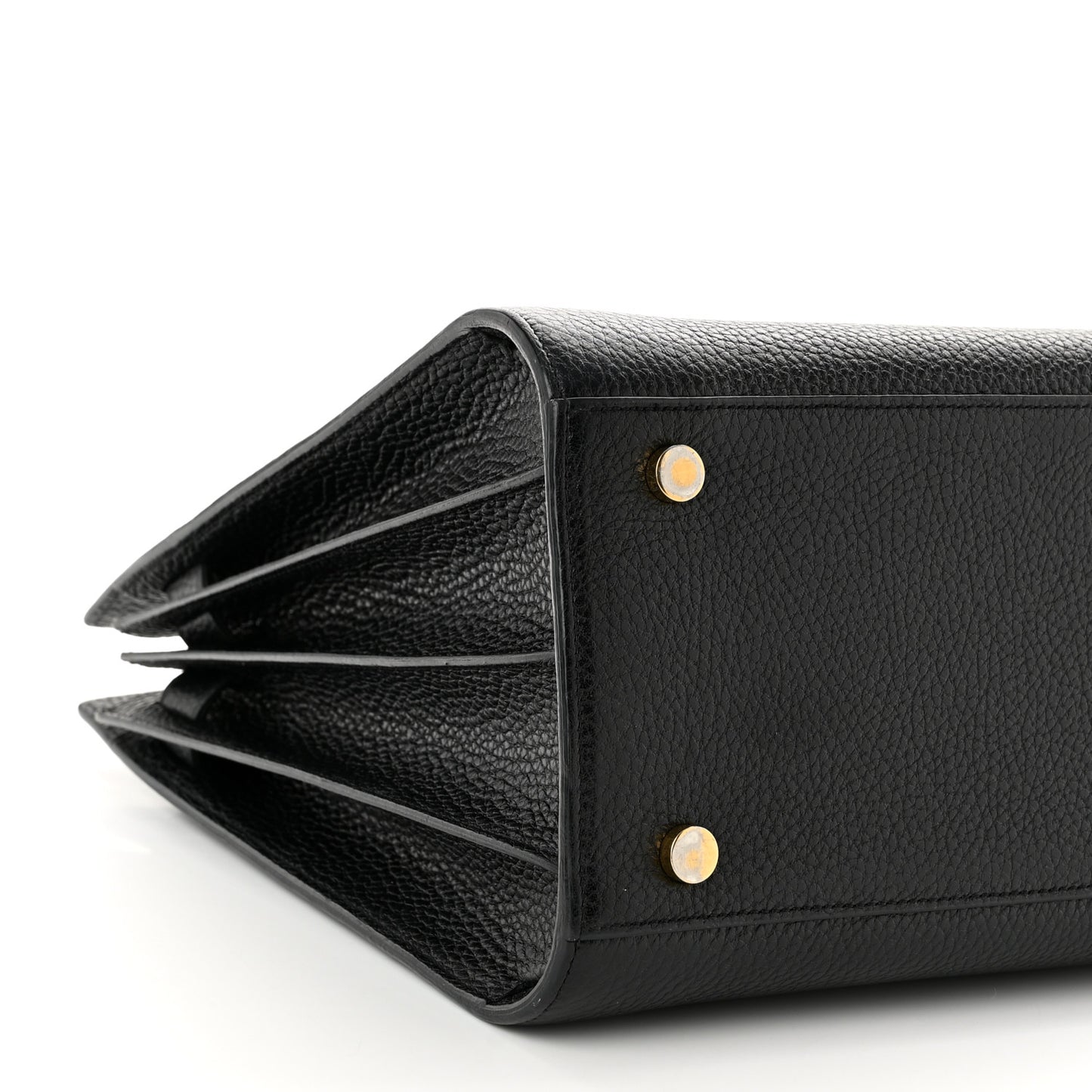 Grained Calfskin Small Sac De Jour Black