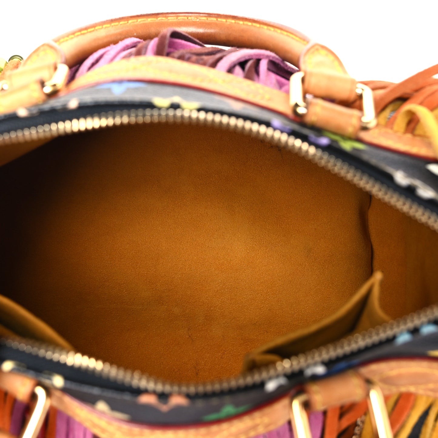 Monogram Multicolor Fringe Speedy 25 Black