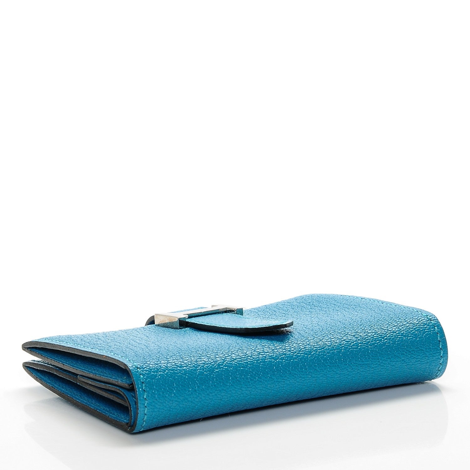 Hermes Chevre Mysore Mini Bearn Wallet Bleu Azteque 4 of 6
