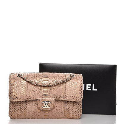 Chanel Metallic Python Small Double Flap Pink Gold 11 of 11