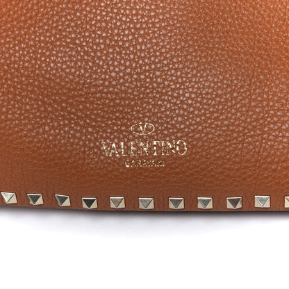 Valentino Garavani Pebbled Calfskin Medium Rockstud Tote Light Cuir 7 of 12