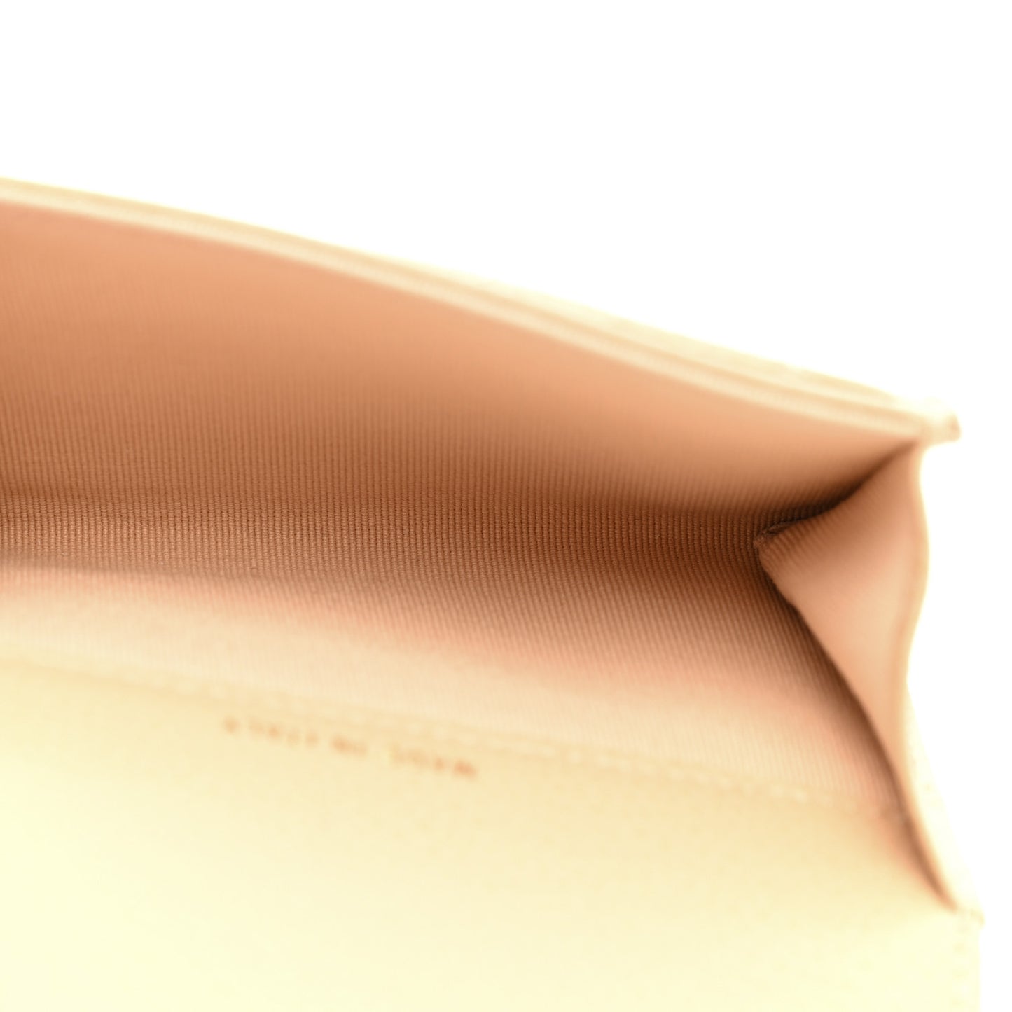 Caviar Quilted Flap Card Holder Wallet Beige