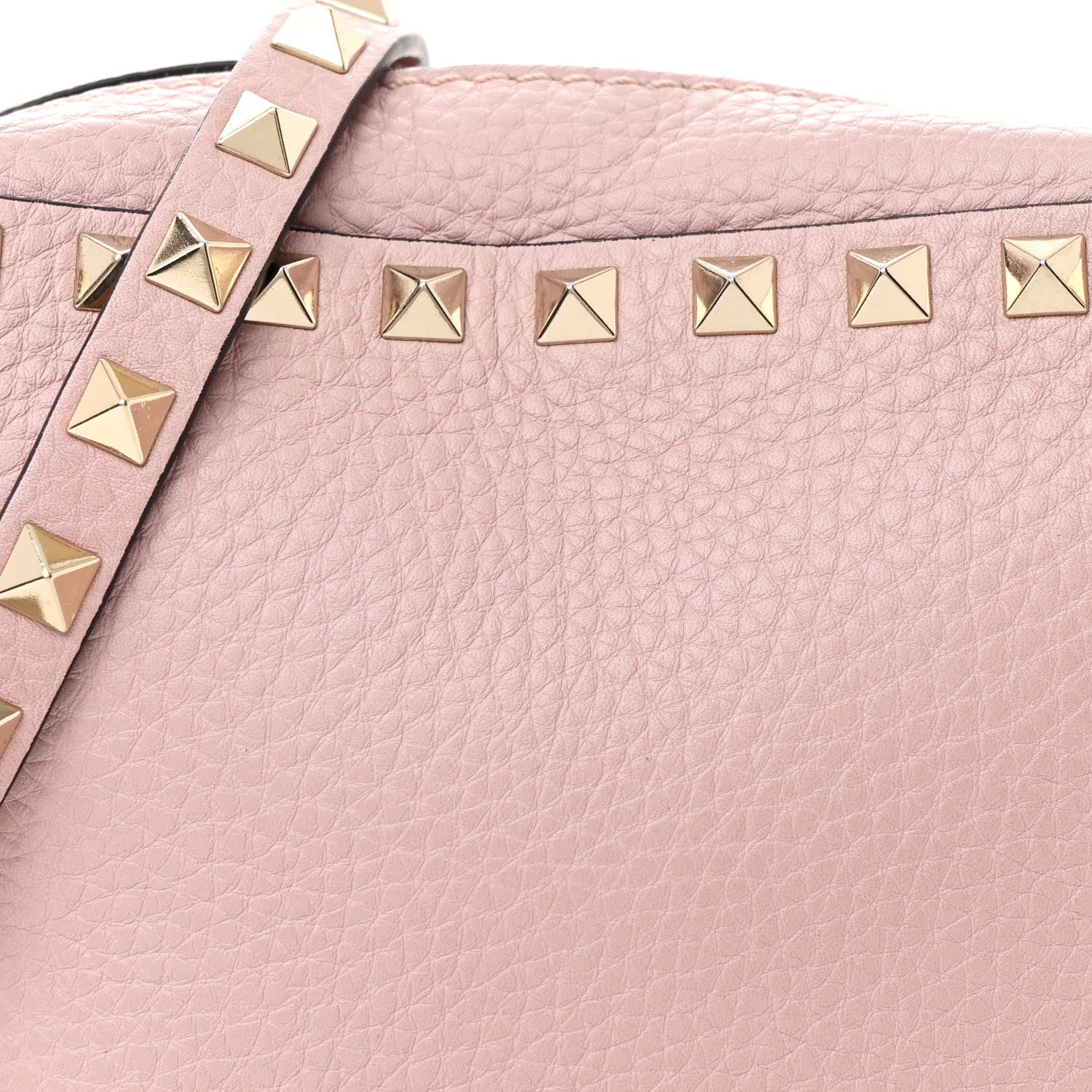 Valentino Garavani Grained Calfskin Rockstud Camera Crossbody Bag Cipria 7 of 11