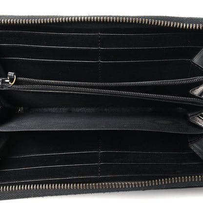 Gucci Calfskin Matelasse GG Marmont Zip Around Wallet Black 5 of 11