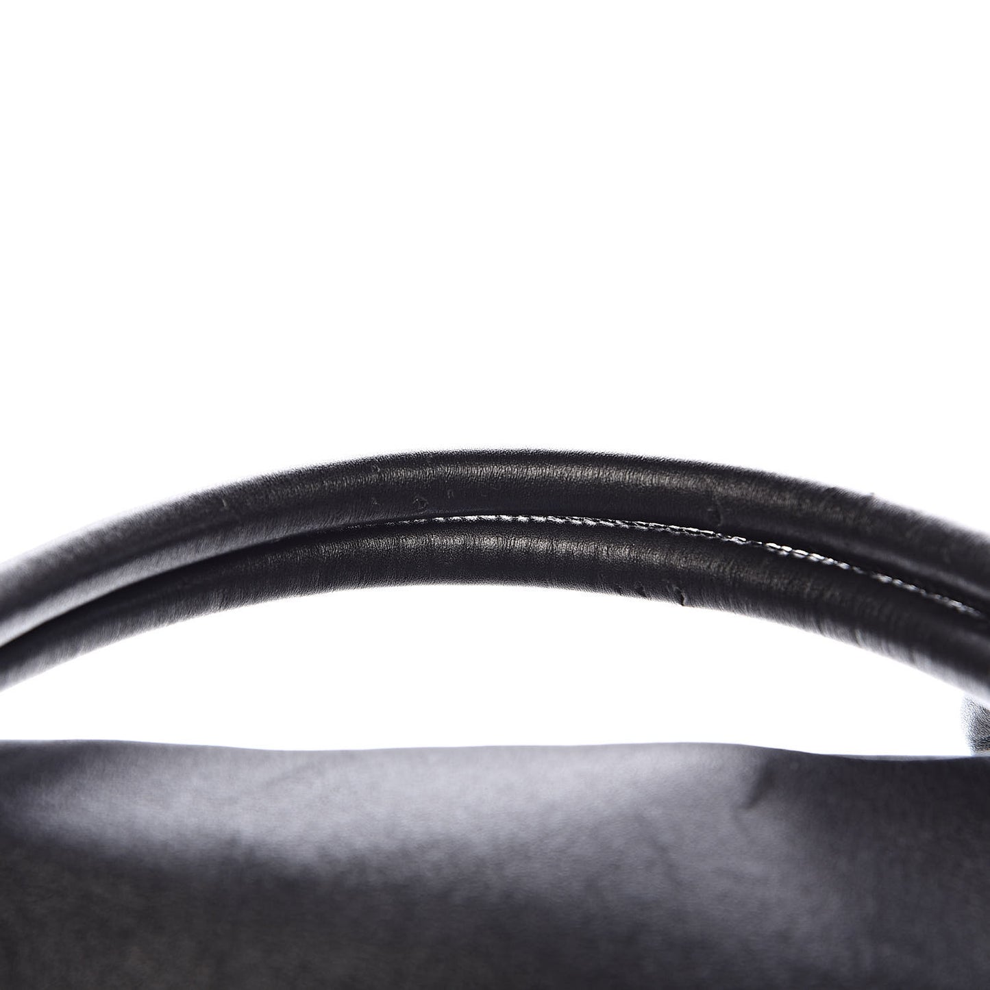 Calfskin Quilted Large Cambon Bag Black