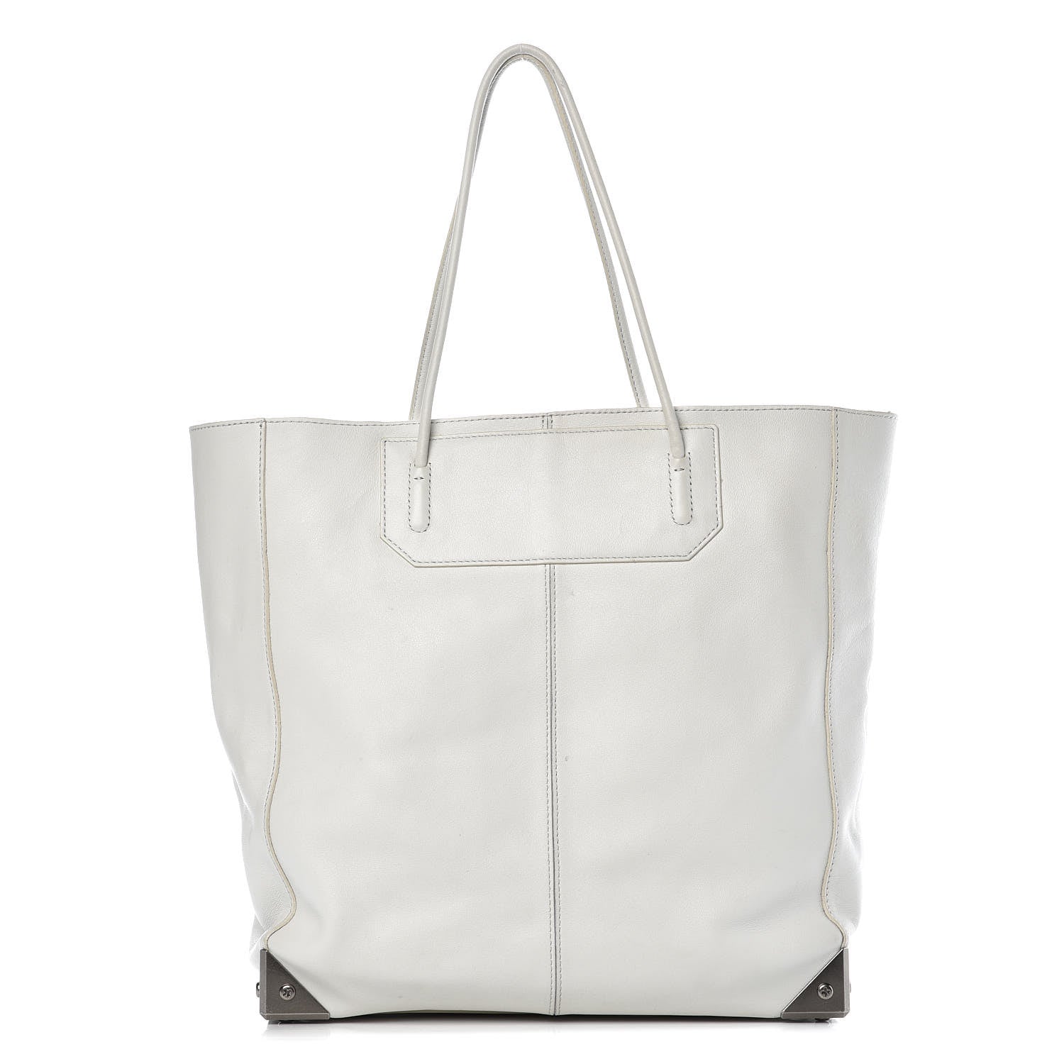 Alexander Wang Pebbled Calfskin Prisma Skeletal Tote White 3 of 25