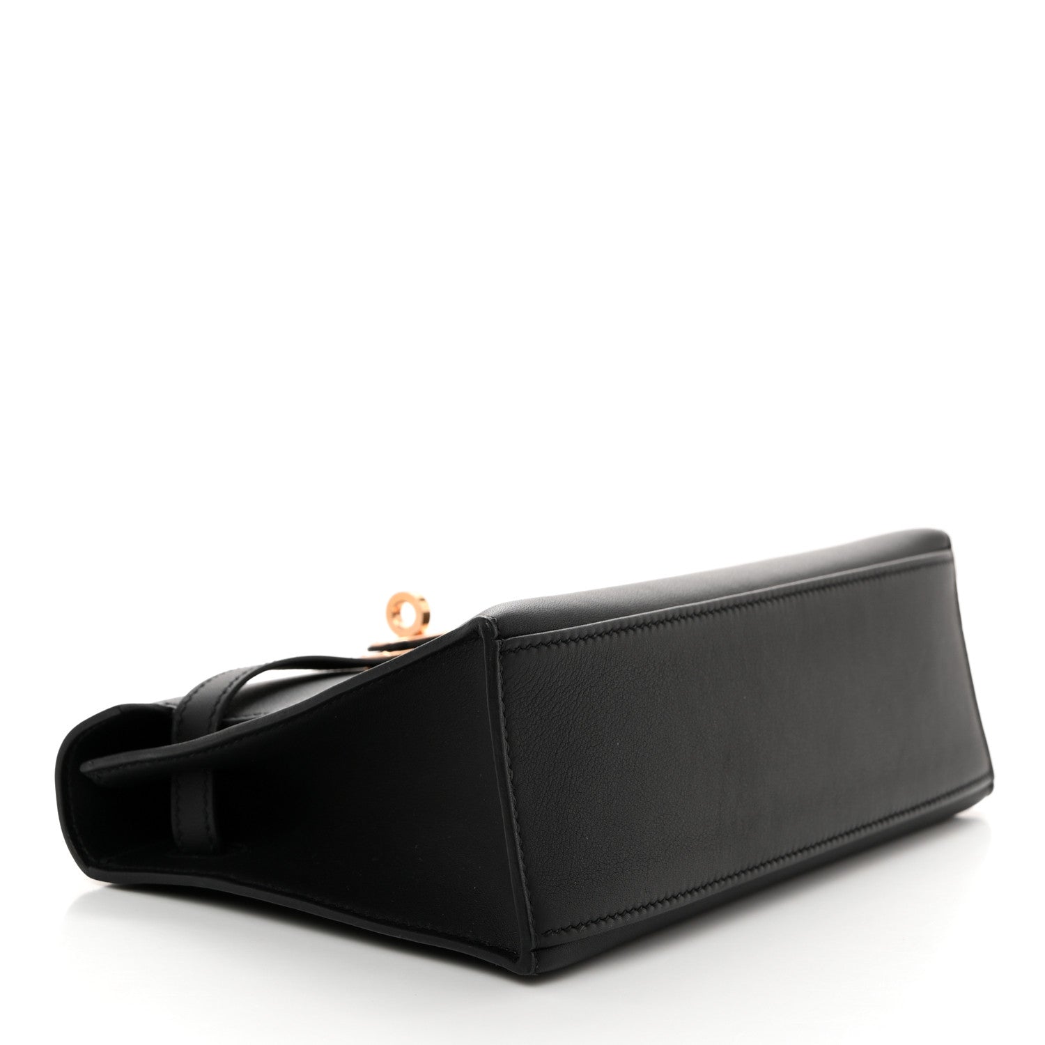 Hermes Swift Kelly Pochette Clutch Black 4 of 9