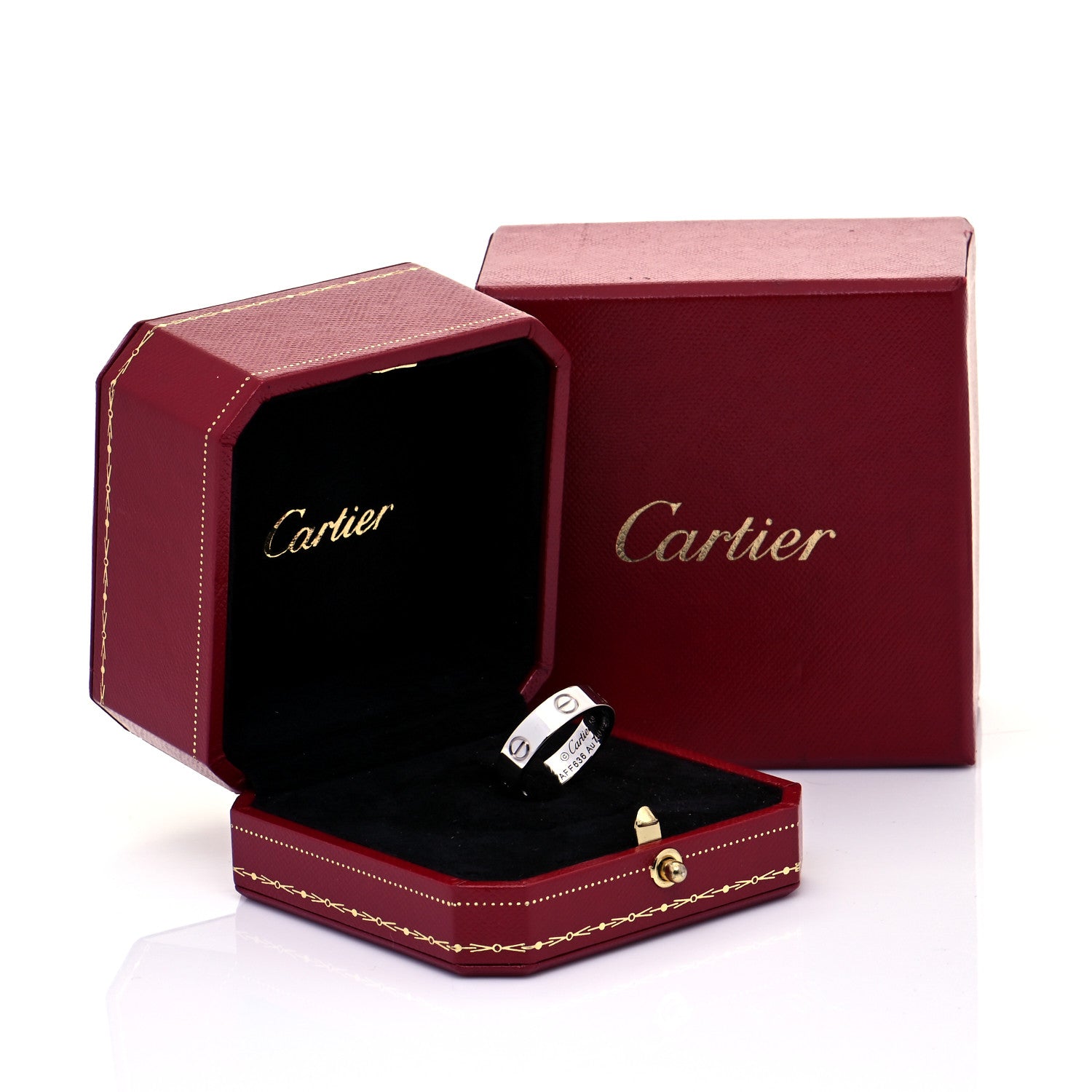 Cartier 18K White Gold 5.5mm LOVE Ring 59 8.75 7 of 7