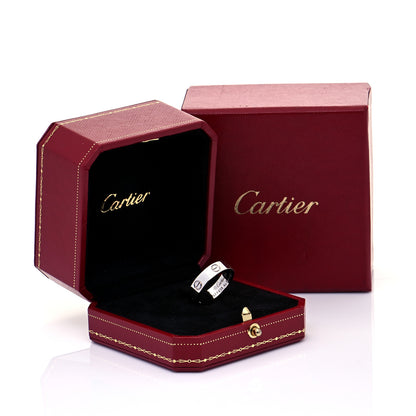 Cartier 18K White Gold 5.5mm LOVE Ring 59 8.75 7 of 7
